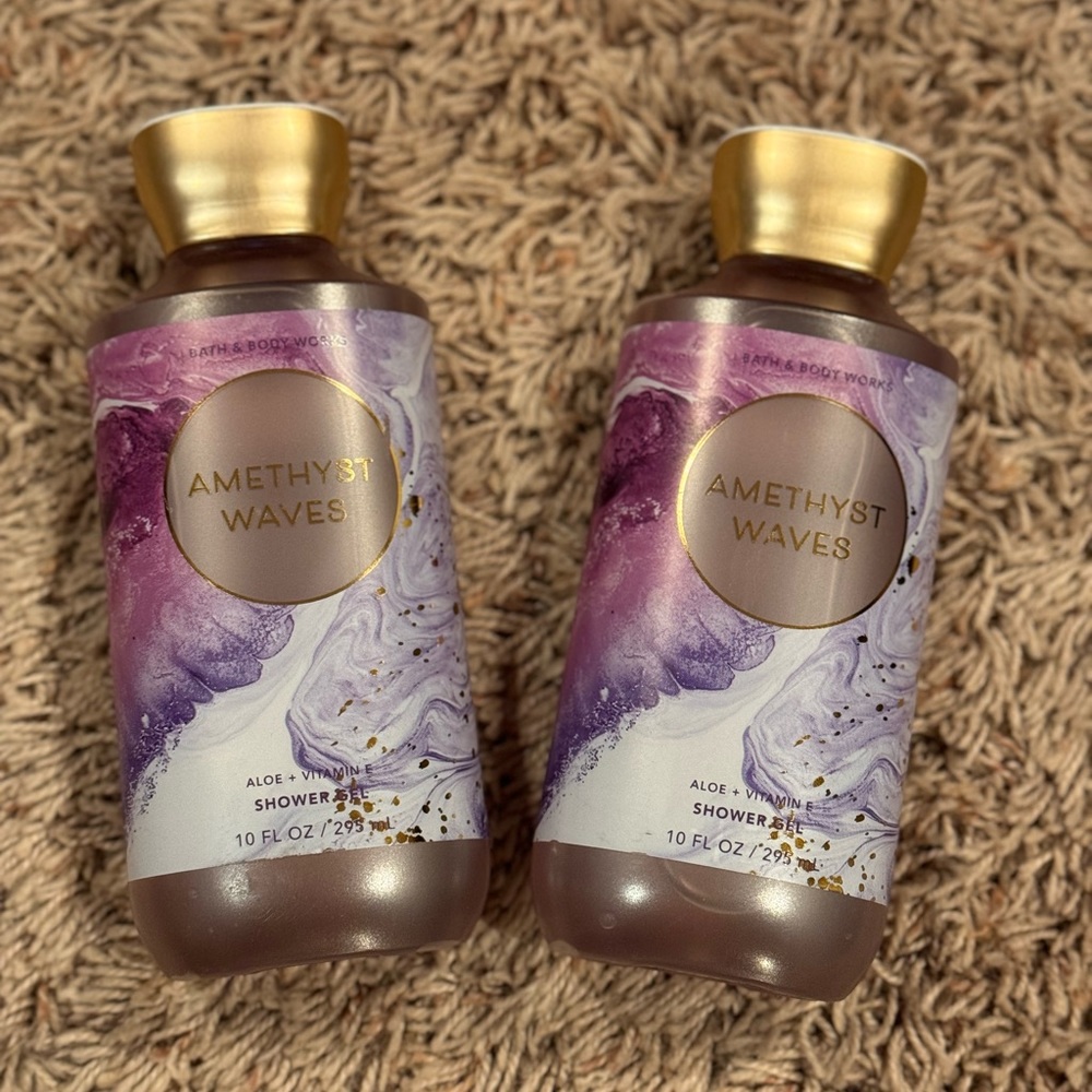 New Bath & Body Works Amethyst Waves Shower Gels